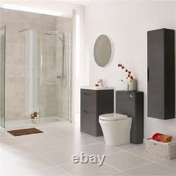 Nuie Eclipse Back to Wall WC Unit 552mm Wide Midnight Grey