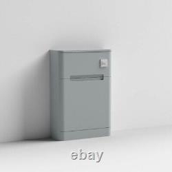 Nuie Elbe Back to Wall WC Unit 550mm Wide Satin Grey