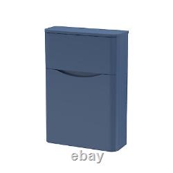 Nuie Lunar Back to Wall WC Toilet Unit 550mm Wide Satin Blue