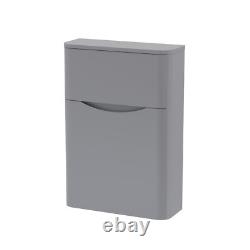 Nuie Lunar Back to Wall WC Toilet Unit 550mm Wide Satin Grey
