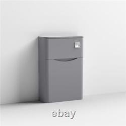 Nuie Lunar Back to Wall WC Toilet Unit 550mm Wide Satin Grey