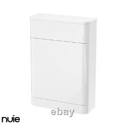 Nuie Parade Back to Wall WC Unit 550mm Gloss White Modern Bathroom BTW Slim Unit