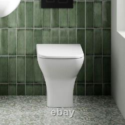 Nuie Quadrant Shower Enclosure Suite Grey 600mm Vanity Unit WC & Pan Bathroom