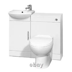 Nuie Sienna Combination Furniture 400mm Vanity Unit 500mm WC Unit 1 Tap Hole
