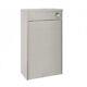 Nuie York Back To Wall Wc Toilet Unit 500mm Wide Grey Woodgrain