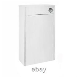 Nuie York Back to Wall WC Toilet Unit 500mm Wide White Ash