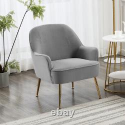 Occasional Chair Soft Velvet Dining Chair Vanity Chair for Living Room Bedroom