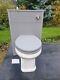 Old London 550mm Wc Unit Storm Grey And Back To Wall Toilet