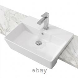 Oliver Black 1100mm Fitted Bathroom Vanity WC Chrome Handles Marble Top