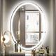 Oval Led Mirror For Bathroom 24 X 32 Inch Front & Back Light Oval Lighted Mirror