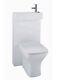 Polymarble Back To Wall Wc Shroud And Basin Combination Unit In White Rrp 1000