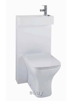 Polymarble Back To Wall Wc Shroud And Basin Combination Unit In White Rrp 1000