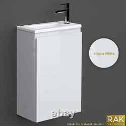 RAK Black Back To Wall Toilet Vanity Unit Basin GIBERIT Cistern Cloakroom Suite