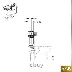 RAK Black Back To Wall Toilet Vanity Unit Basin GIBERIT Cistern Cloakroom Suite