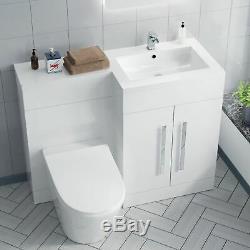 RH Vanity Sink Unit Back to Wall WC Rimless Toilet Bathroom Suit Aron