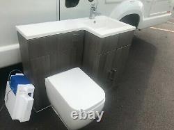 Rak Ceramics Bathroom Back to Wall Toilet/Pan & Wash Basin and Vanity Unit