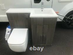 Rak Ceramics Bathroom Back to Wall Toilet/Pan & Wash Basin and Vanity Unit