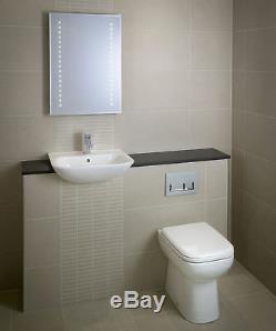 Rak origin Bathroom Suite Semi Recessed Basin & Back To Wall Toilet