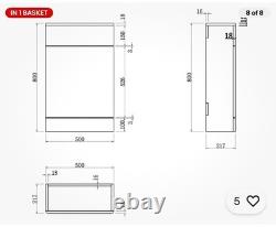 Regis Forma Grey Gloss Back To Wall Toilet Unit