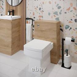 Regis Forma Wood Back to Wall Toilet Unit Only 500mm