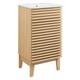 Render 18 Bathroom Vanity Sink Modern Compact Vanity Cabinet Oak White