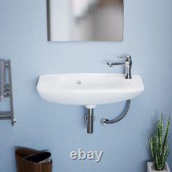 Renovators Supply Edgewood Wall Mount Sink 20 Inches White Ceramic Rectangula