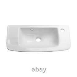 Renovators Supply Edgewood Wall Mount Sink 20 Inches White Ceramic Rectangula