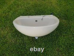 Retro, Cream/Ivory, Ideal Standard Sink And Toilet Set from 1980's