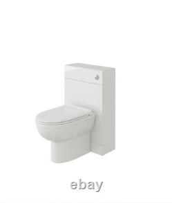 Robin 500mm Floor Standing Bathroom WC Back to wall Unit Pre-made White