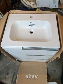 Roca Bathroom 3 draw vanity unit with Sink with brackets to fix back to wall