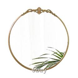 Round Mirror 24.5en Antique Mirror Large Circle Vintage Mirrors 24x24.5 Gold