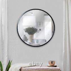 Round Mirror, Black 20 Inch Wall Mirror for Entryway, Bathroom, Living Room and