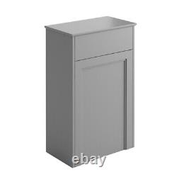 Rowan Grey WC Toilet Unit Farmhouse Traditional For Back to Wall Pans H815mm