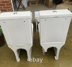 Saneux Air Open Back Rimless Close Coupled Soft Close Toilet + Vanity Sink Unit