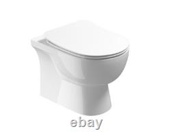 Saneux Austen Back To Wall WC Toilet Pan White New