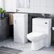 Sano 400mm White Floor Standing Vanity Cabinet, Back To Wall Toilet & Wc Unit