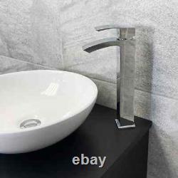 Satin Black Vanity Suite with Toilet Unit With Wok Basin & Tap Aegean