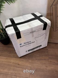 Scudo Empire Vanity Bathroom Back to Wall Toilet Unit & Basin Blue LH Pack