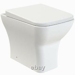 Shower Bathroom Suite 1700x700mm Bath WC Toilet Basin Vanity UnitTaps Shower