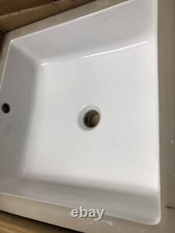 Signature Hardware 447964 Destin 16 Vitreous China Undermount Bathroom Sink