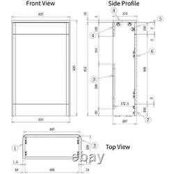 Signature Kalmar Back to Wall WC Toilet Unit 506mm Wide White Gloss Signature Kalmar Back to Wall WC Toilet Unit 506mm Wide White Gloss