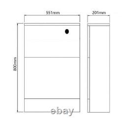 Signature Randers Back to Wall WC Toilet Unit 550mm Wide Matt Sage Green