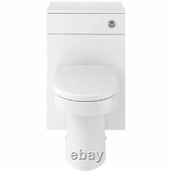 Signature Vista Back to Wall WC Toilet Unit 500mm Wide White Gloss