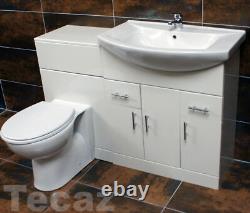 St. Moritz Vanity Furniture WC Pan & Basin Unit Set 1250mm 1350mm or 1450mm