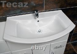 St. Moritz Vanity Furniture WC Pan & Basin Unit Set 1250mm 1350mm or 1450mm