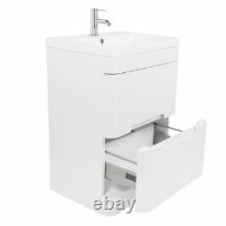 Stylish Bathroom Suite with Freestanding Vanity Unit