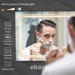 Super Large LED Bathroom Wall Mirror HD Vanity Mirror with Front & Back light UK