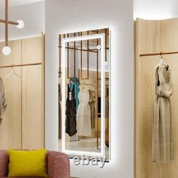 Super Large LED Bathroom Wall Mirror HD Vanity Mirror with Front & Back light UK