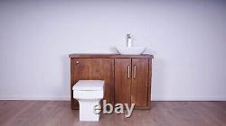 Toilet Combination Bathroom Vanity & Back To Wall Unit Bathroom Cabinet