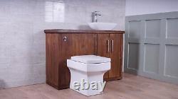 Toilet Combination Bathroom Vanity & Back To Wall Unit Bathroom Cabinet